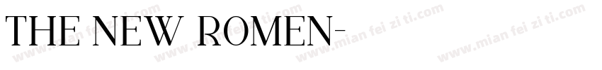 THE NEW ROMEN字体转换
